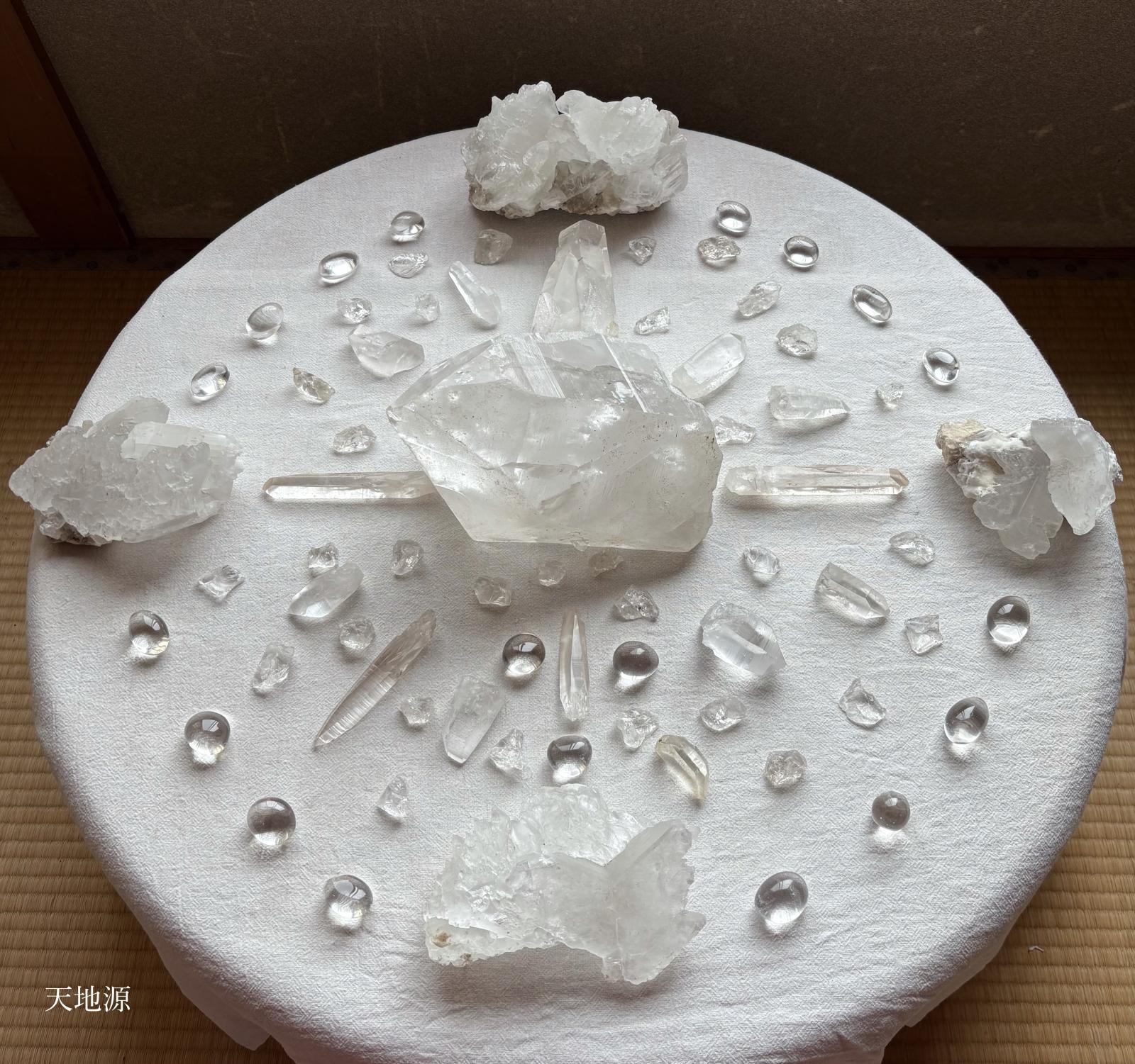 乙女座満月皆既月蝕の石曼荼羅